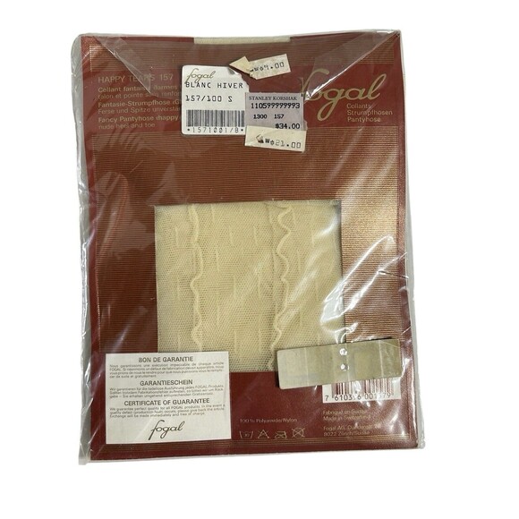 NEW FOGAL SWITZERLAND HAPPY TEARS 157 PANTYHOSE 2100 NOIR - S - Picture 6 of 13